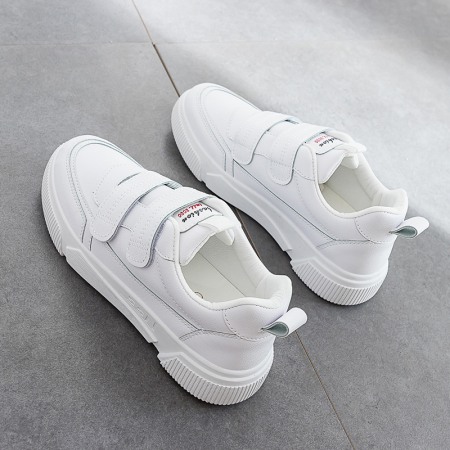 Spring New Velcro White Women's Casual Breathable Running Shoes